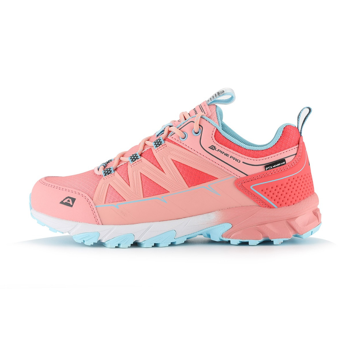 Outdoorová obuv s ptx membránou alpine pro uhese růžová 36
