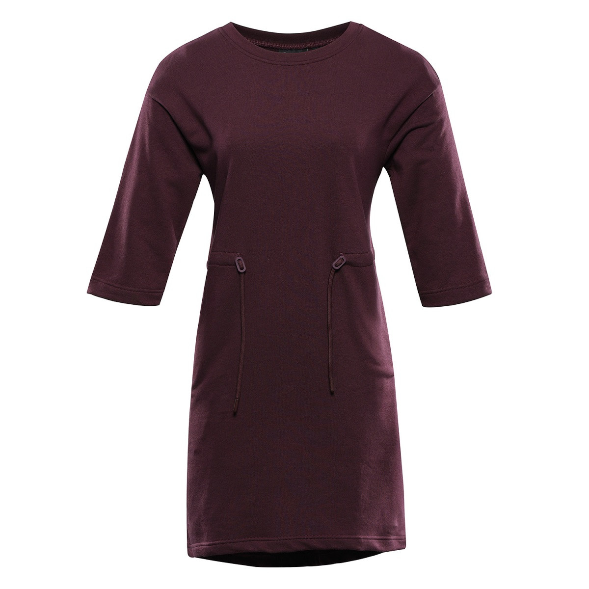 Dámské bavlněné šaty alpine pro moleda 2 vínová xs