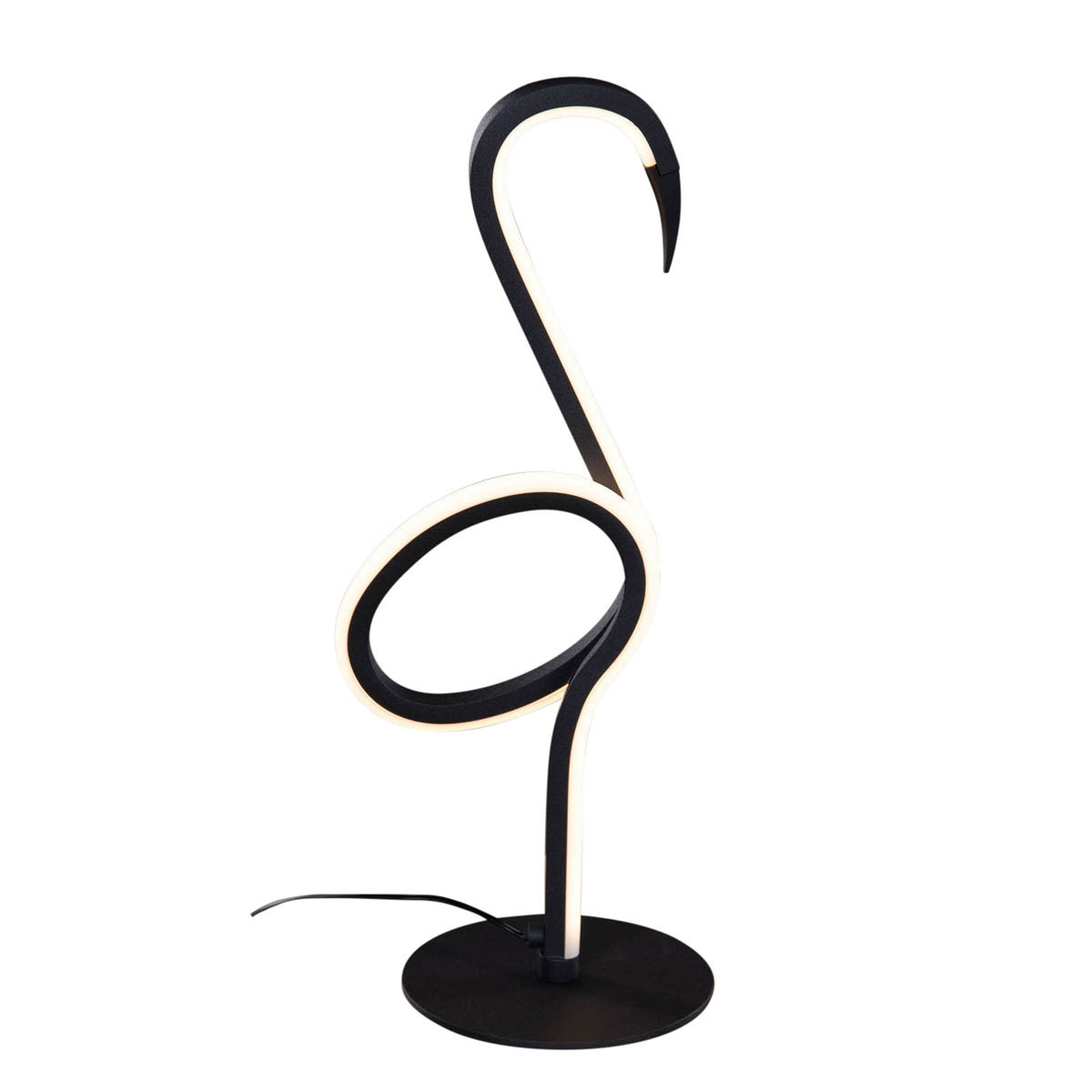 Designová stolní lampa černá včetně LED - Ingo