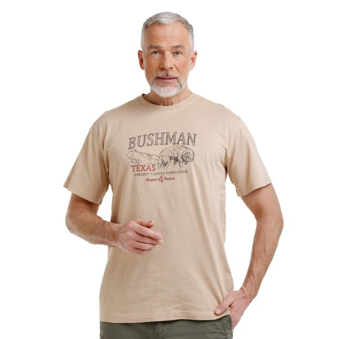 Bushman tričko Bafale sandy brown M