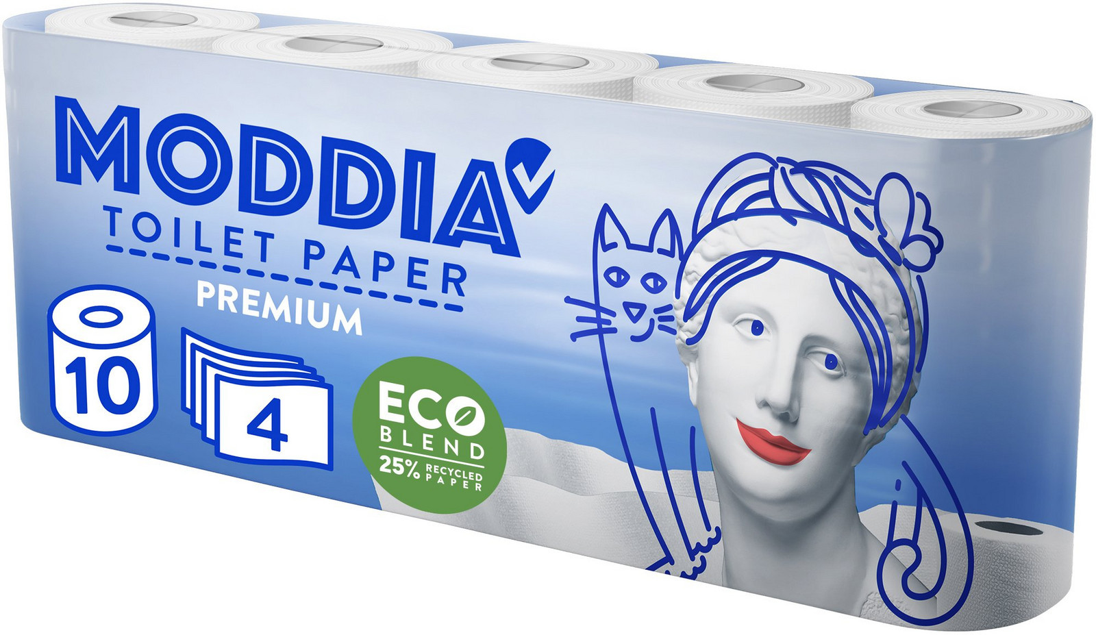 MODDIA Toaletní papír 4vrstvý 10 ks