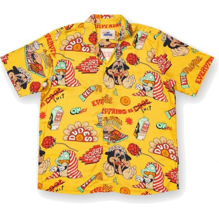 Košile The Dudes A Pill Meal Ii Hawaiian - Žlutá - L