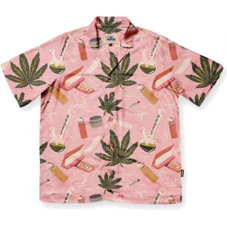 Košile The Dudes Trippin Hawaiian - Růžová - L