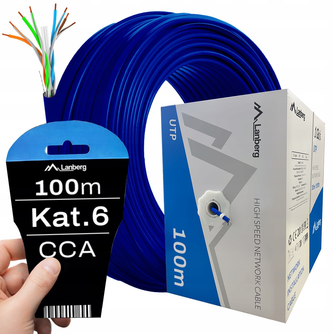 Kabel Šroubovák RJ45 Utp KAT.6 CAT.6 100M Rychlý Lanberg