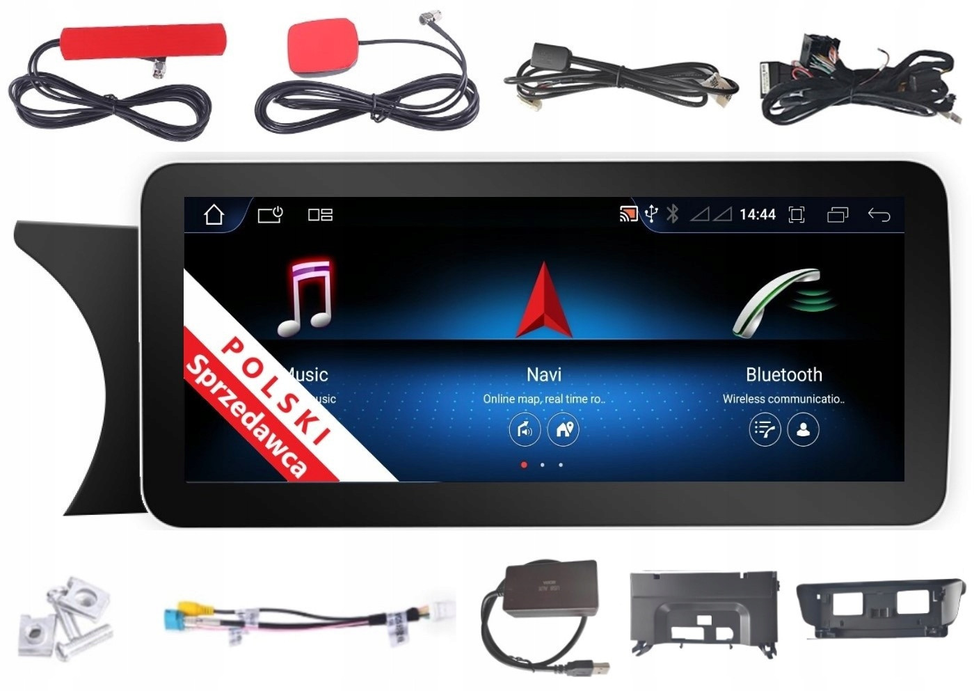 Android Rádio Monitor Mercedes-benz C W205 Ntg 5.0 2/32 Gb Carplay Lte Dsp