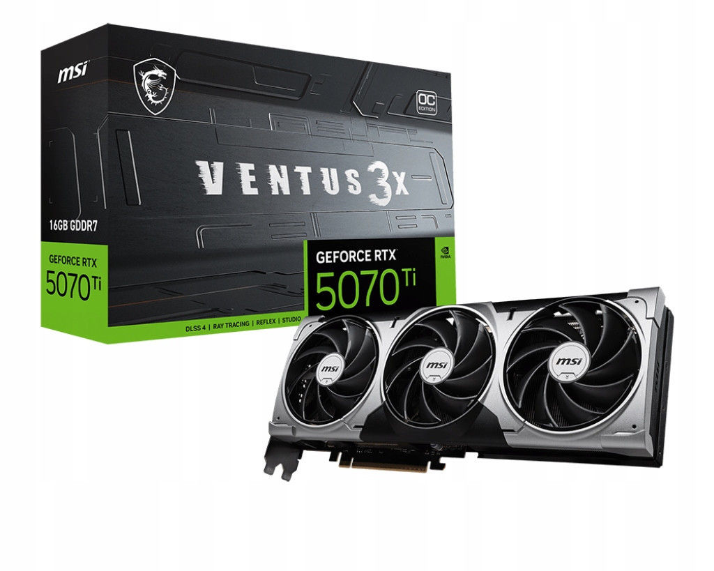 Msi GeForce Rtx 5070 Ti Ventus 3X Oc 16GB GDDR7 DLSS4