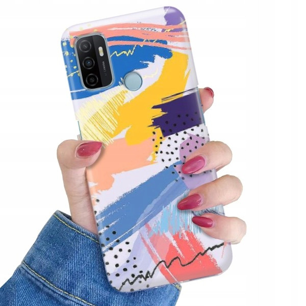 Pouzdro pro Oppo A53s Barevné Pastely Letní Vzory