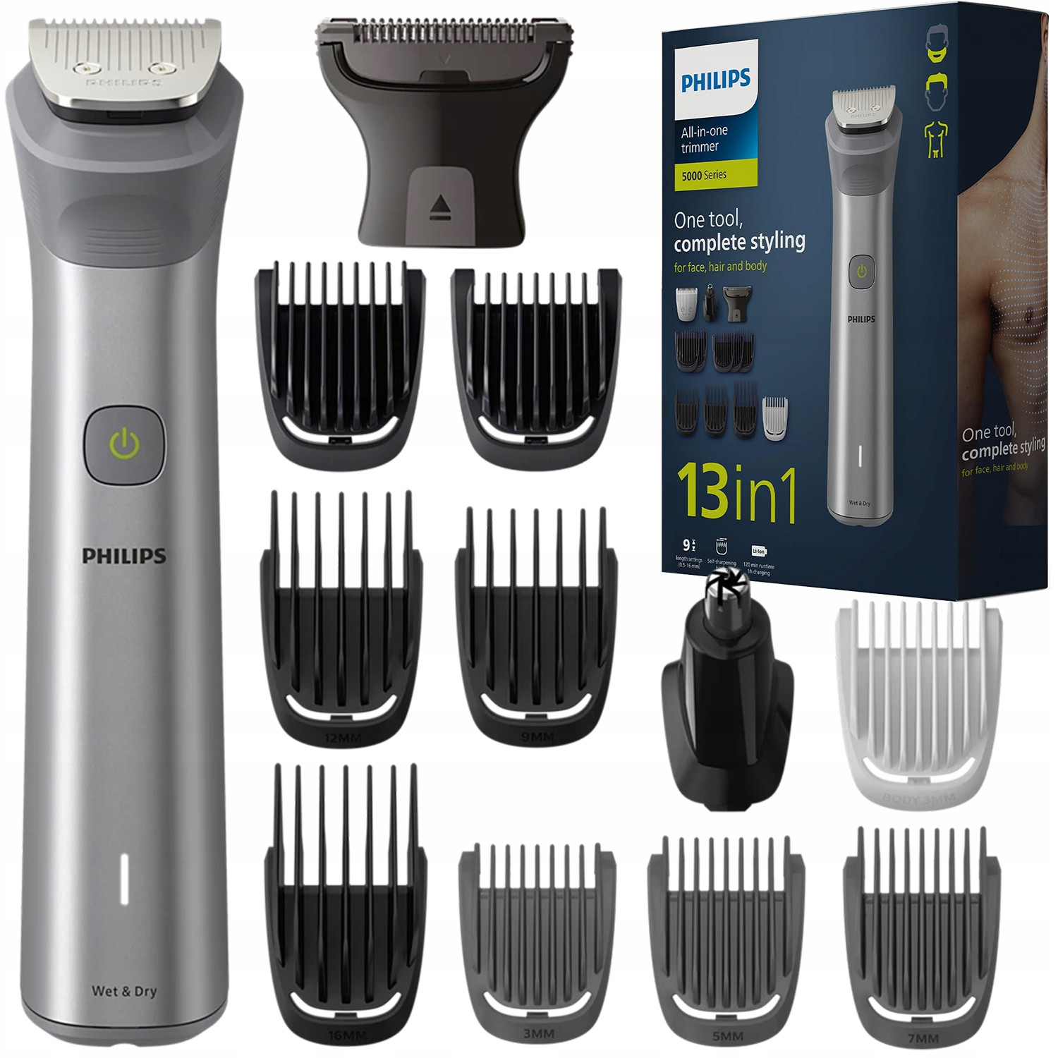 Holicí Strojek Zastřihovač Philips Multigroom 5000 13V1 Na Vousy A Tělo Vlasů
