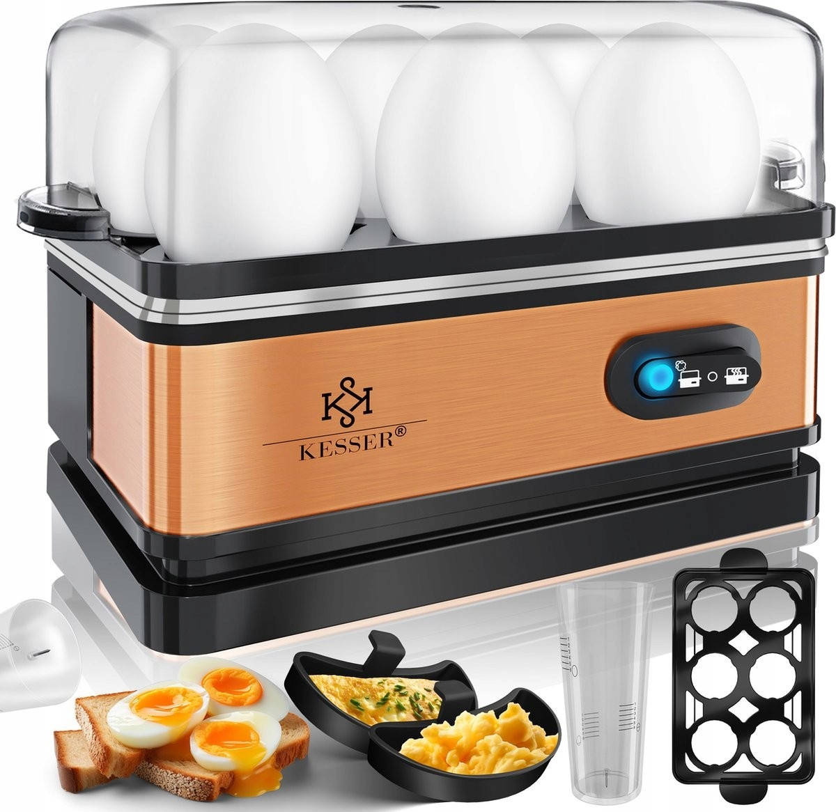 Elektrický stroj na vejce 400 W z nerezové oceli bez obsahu Bpa