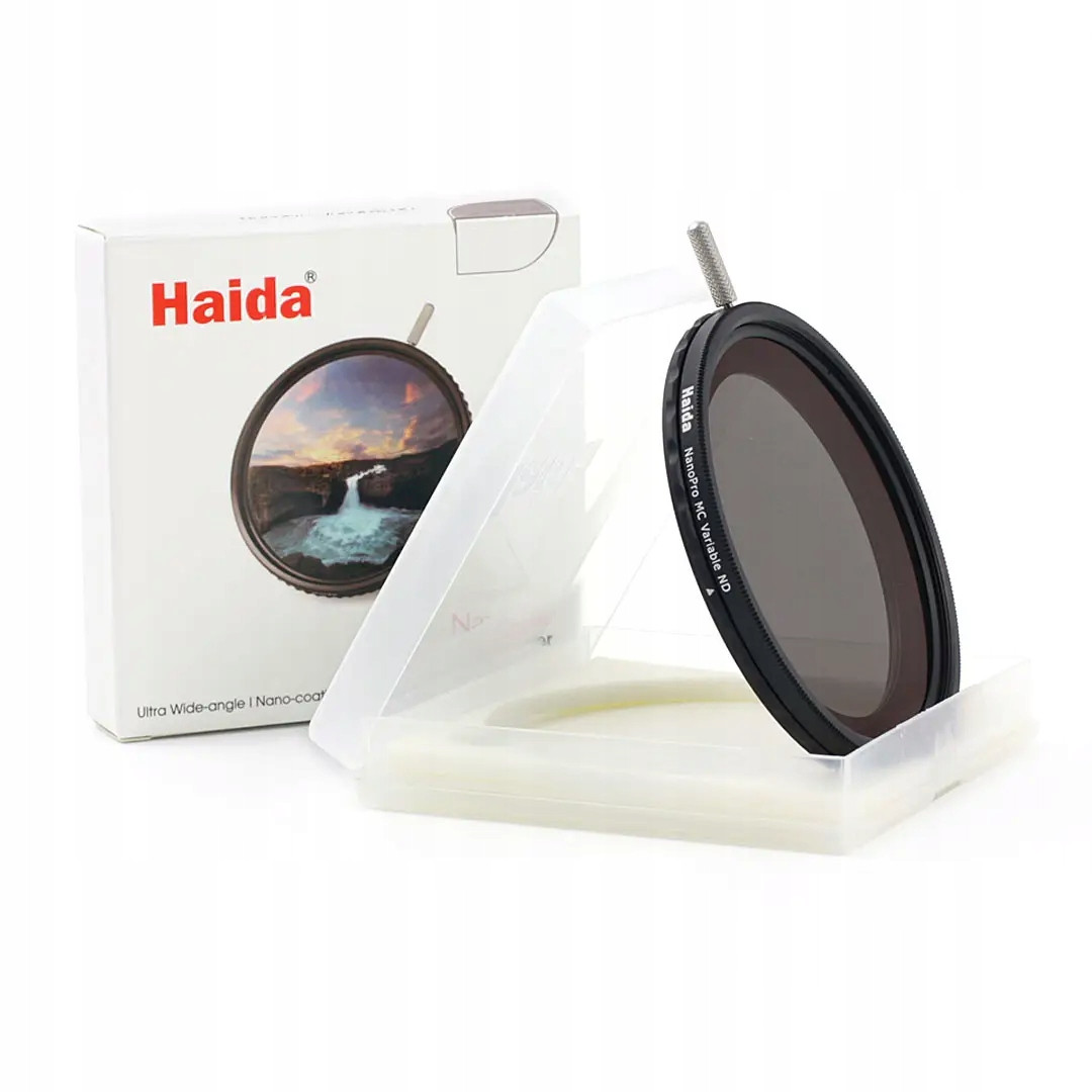 Šedý nastavitelný filtr Haida NanoPro Variable Nd (3.5-9 stop) 67 mm