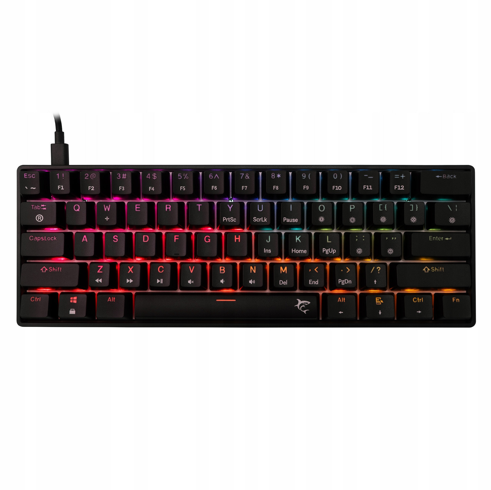 Mechanická herní klávesnice White Shark Shinobi 2 Rgb Red Switch