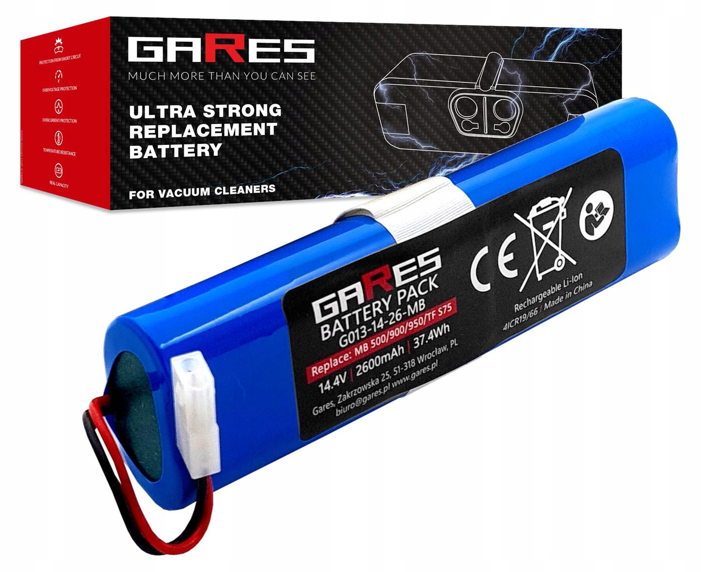 Baterie Akumulátor pro Rowenta X-plorer Série 75 75S+ 75S 95 14,4V 2,6Ah