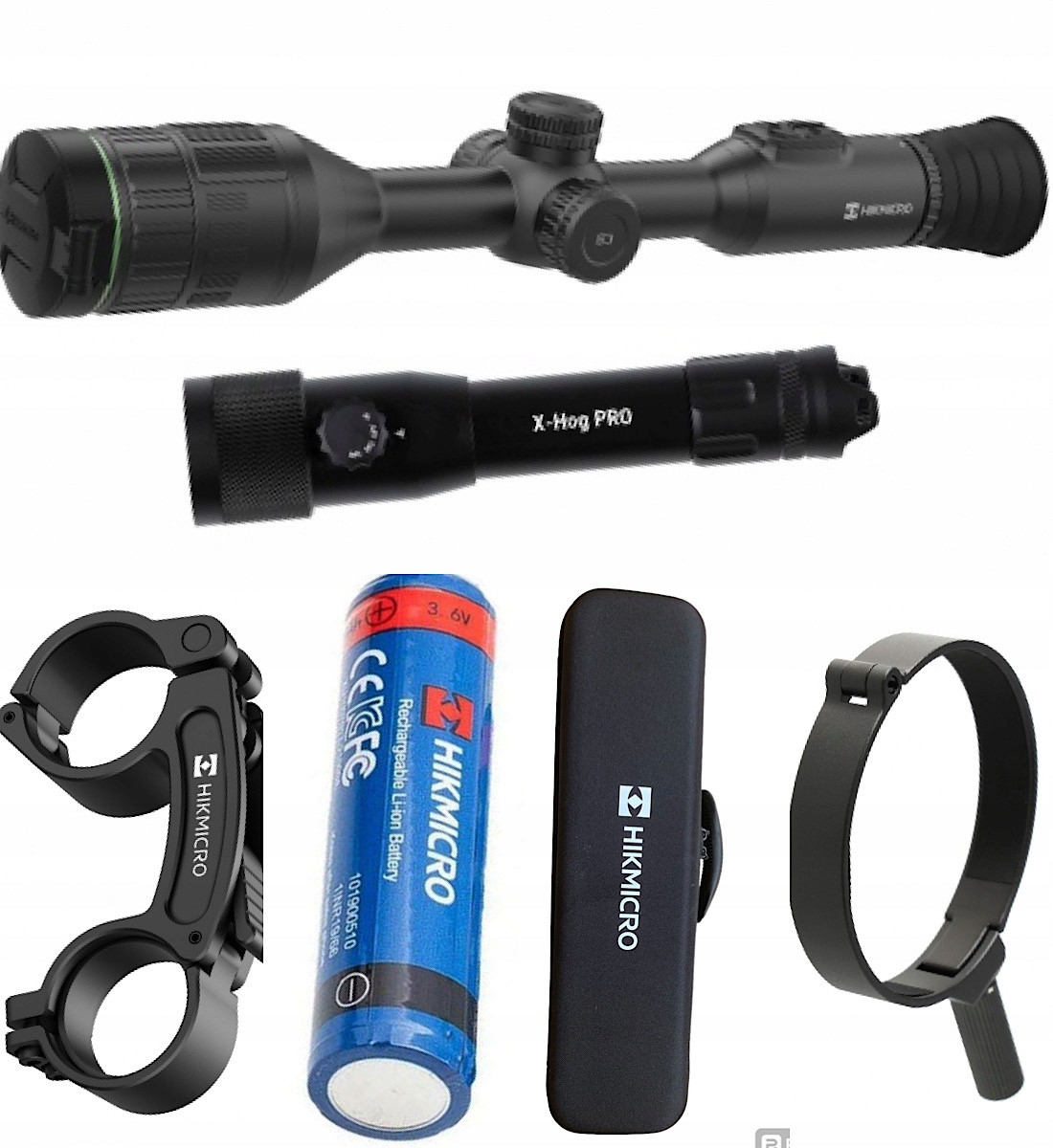 Puškohled pro noční vidění Hikmicro Alpex 4K A50E +x-hog Pro 3v1 nebo Noxar Pro 4v1
