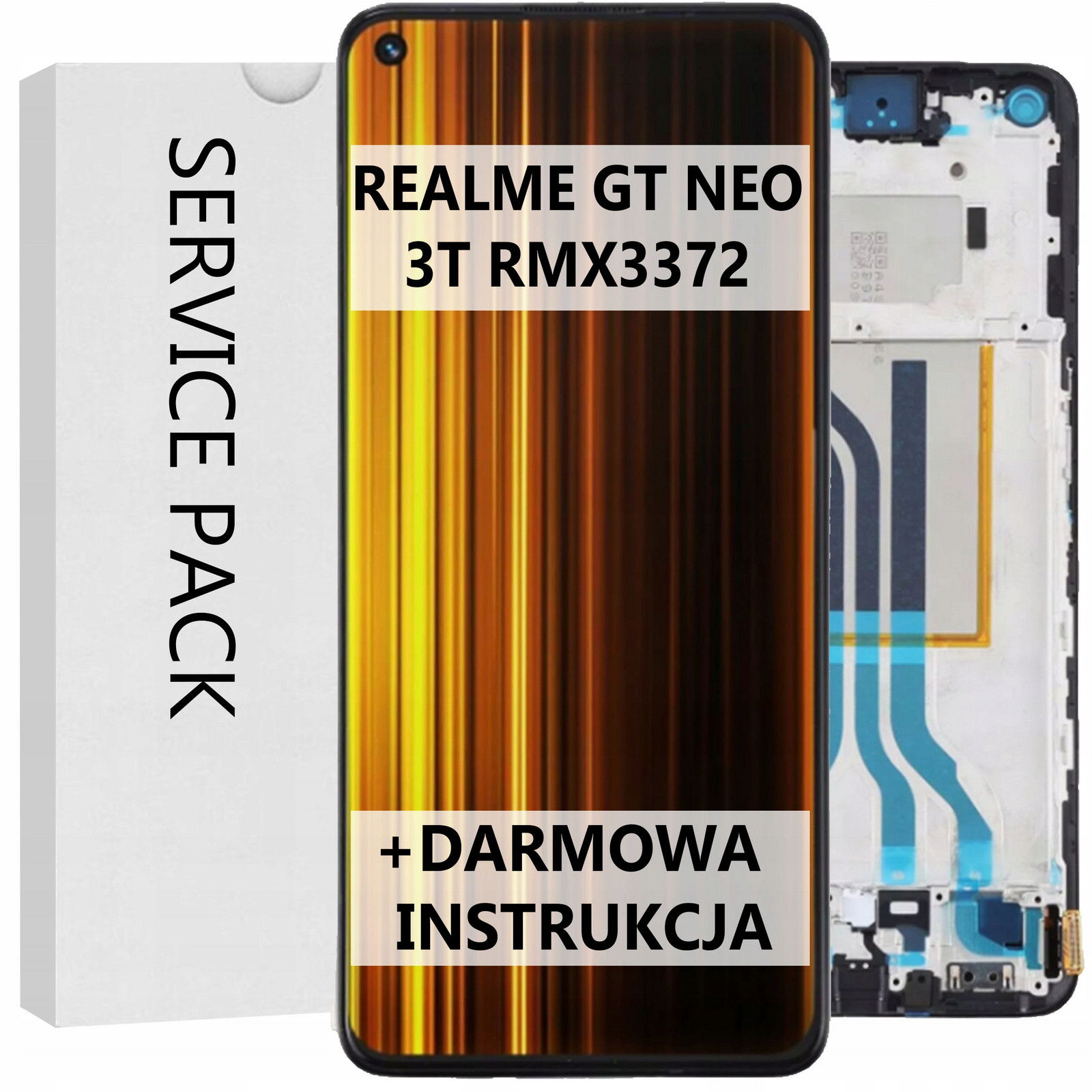 Service Pack Displej Pro Realme Gt Neo 3T RMX3372 Rámeček