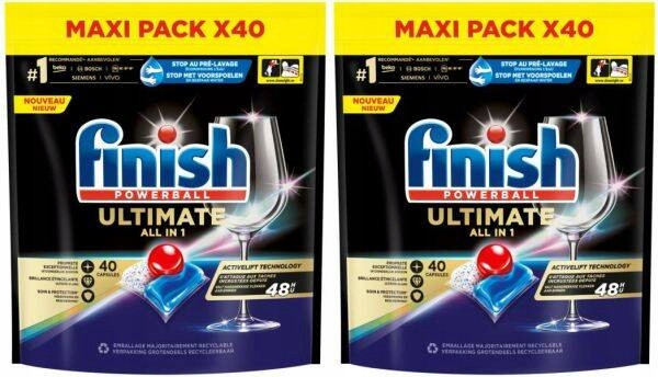 Finish Ultimate All in 1 Kapsle Do Myčky 2x40= 80ks