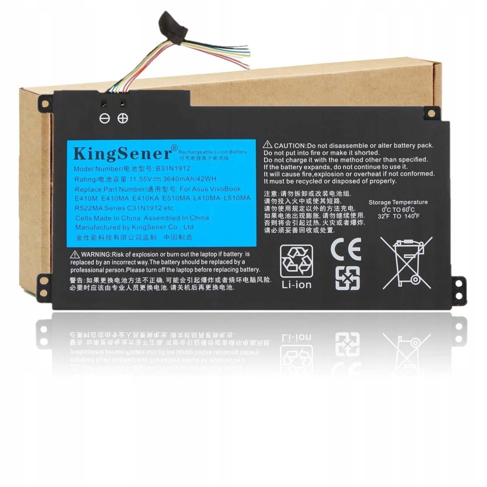 Baterie Akumulátor Pro Notebook B31N1912 Asus E510MA-EJ015TS F414MA L510MA Hq