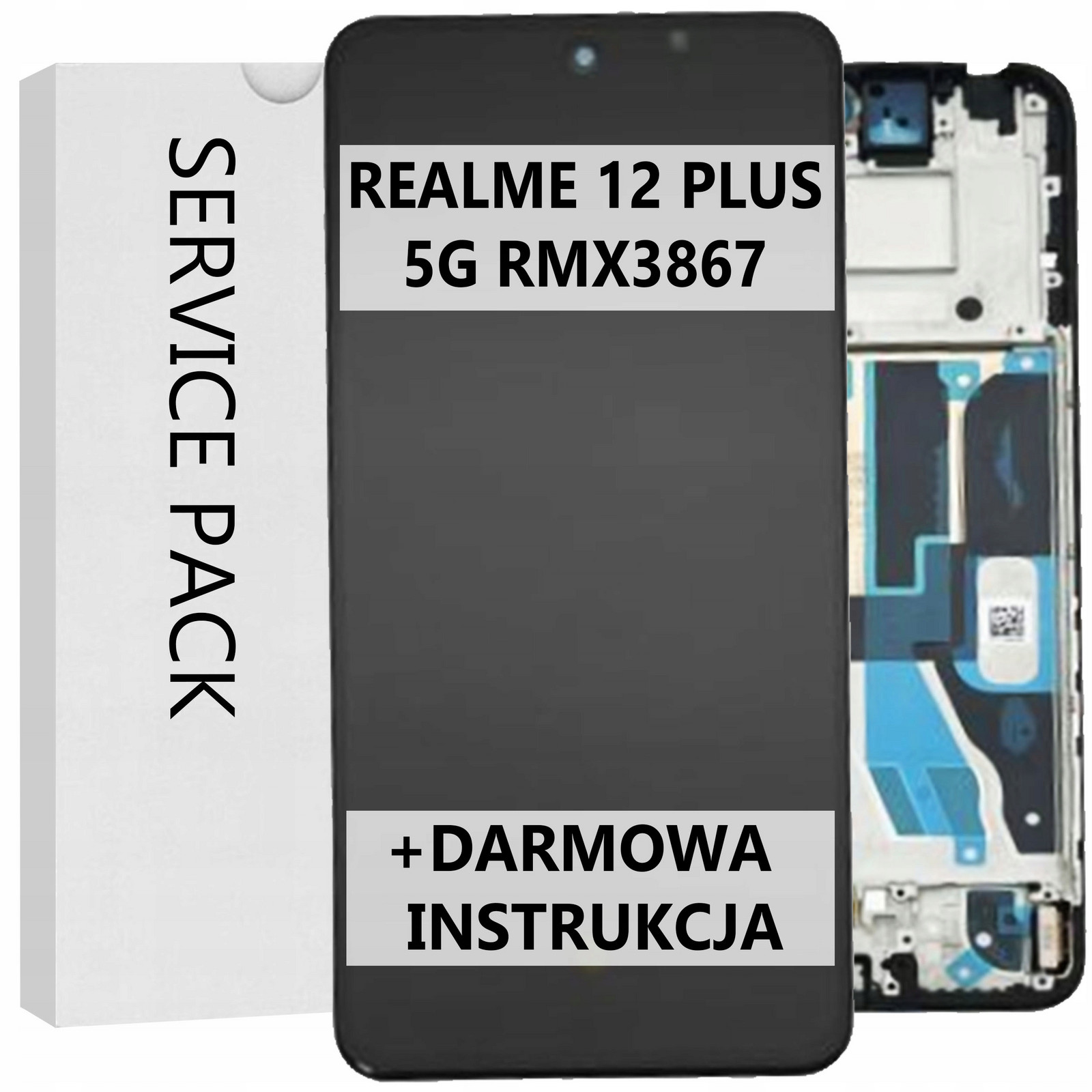Service Pack Displej Pro Realme 12 Plus 5G RMX3867 Rámeček