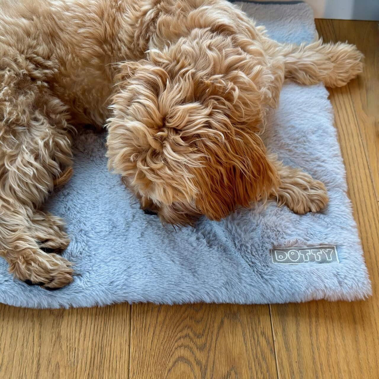 Kožešinová podložka pro psa, protiskluzová, do klece auta Dotty