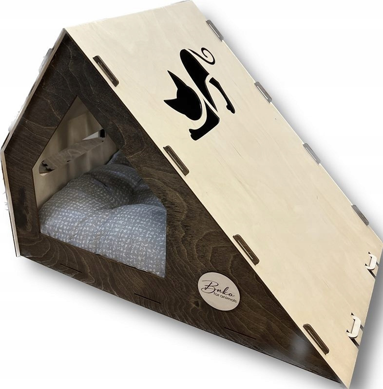 Dřevěná bouda, pelíšek, domeček pro pro kočky psa