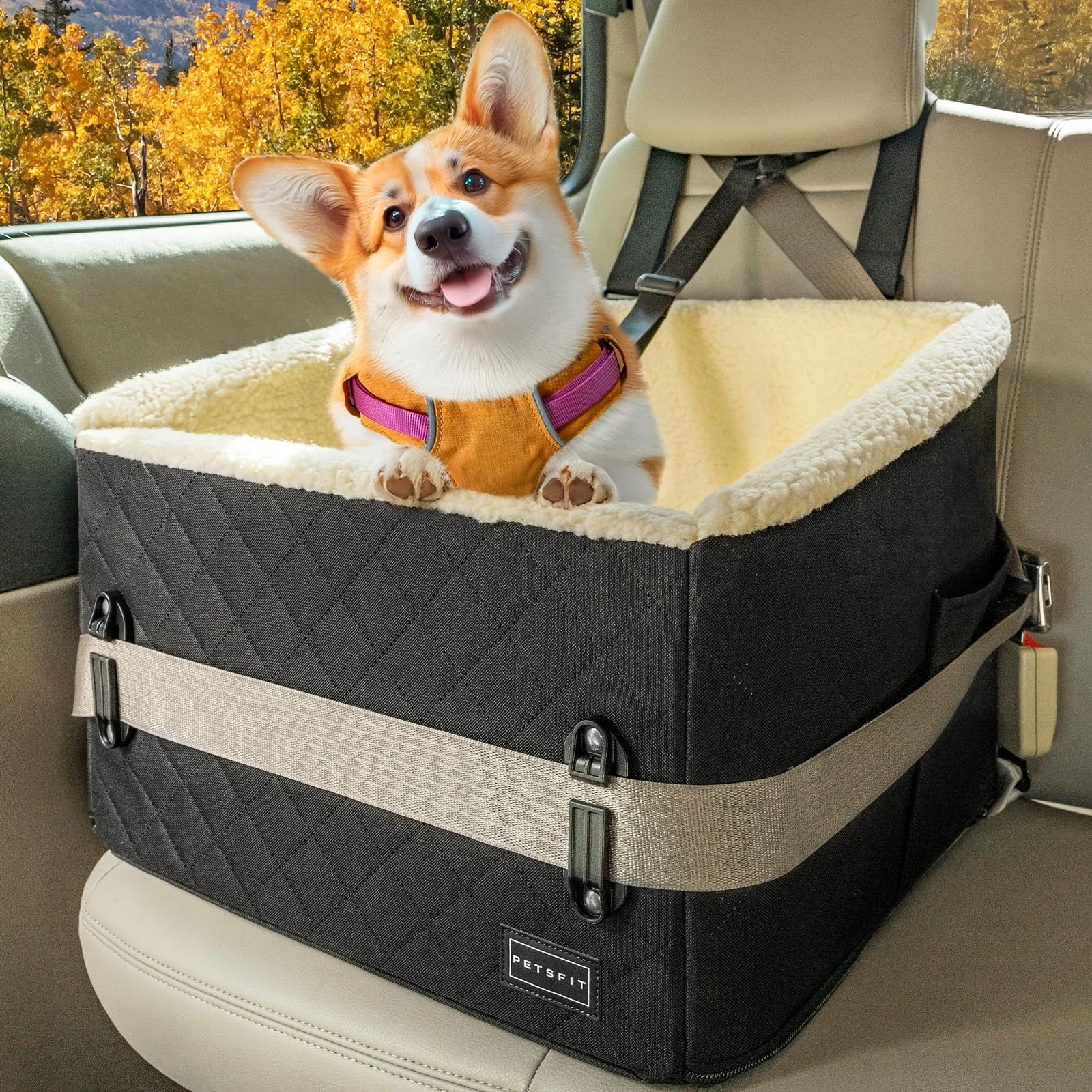 Petsfit Autosedačka pro psy do 12 kg s odnímatelným potahem