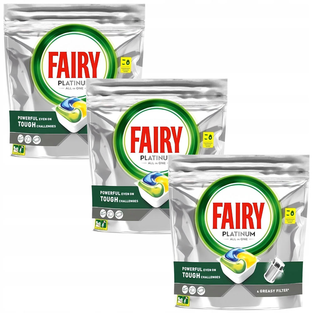 Kapsle Do Myčky Tabletky Fairy Platinum All In One Citron 2v1 84 ks