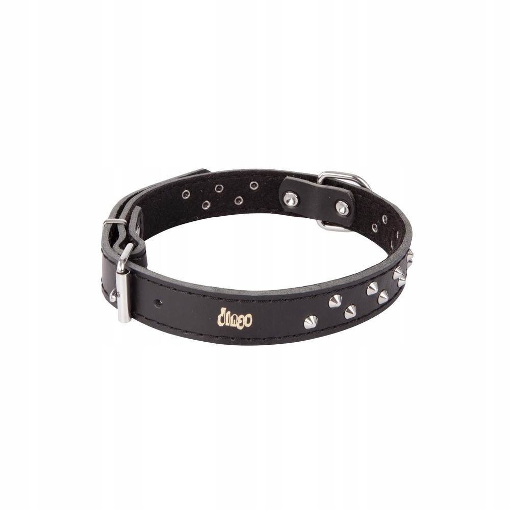 Dingo Obrož Pro Psa Kůže Ozd. 2,5x65 CM Černá