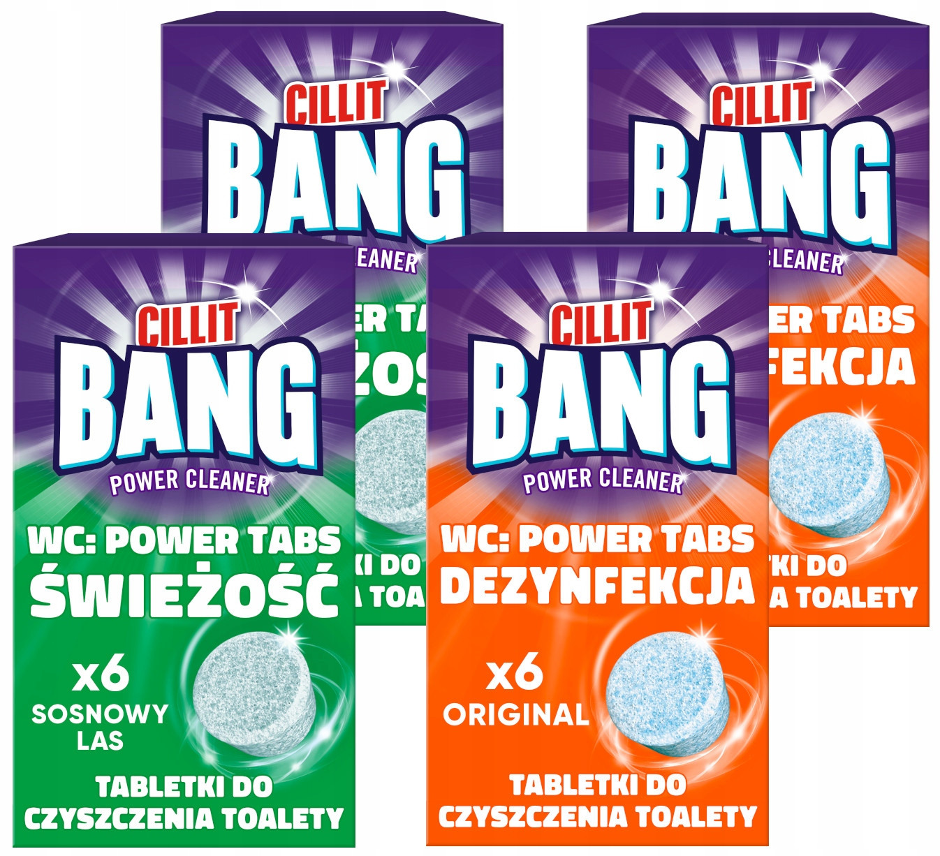 Cillit Bang Wc čisticí tablety Dezinfekce a svěžest 24 kusů