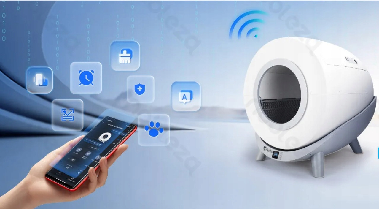 Inteligentní toaleta pro kočky Wifi Nobleza 80L