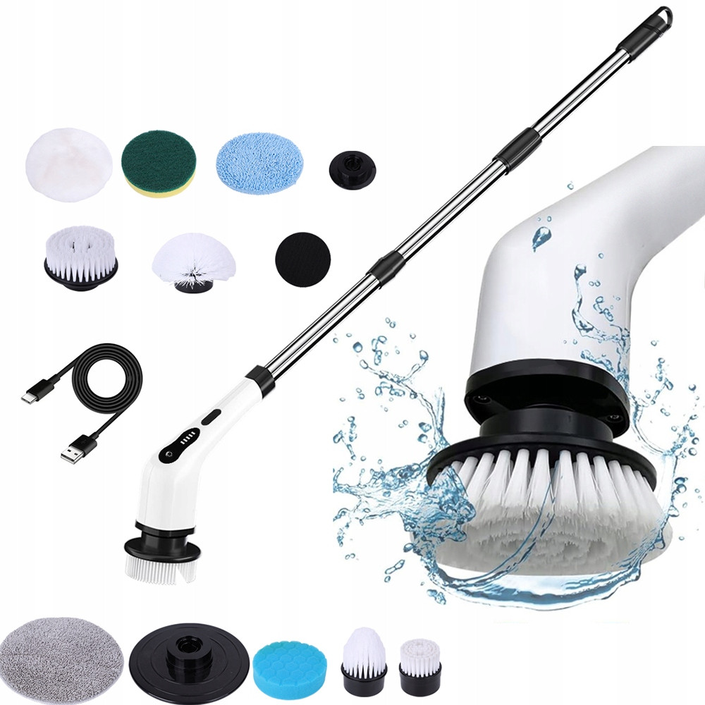 9V1 Elektrický Čisticí Kartáč Pro Ruční Čištění Kuchyně Koupelna Mop Kartáč