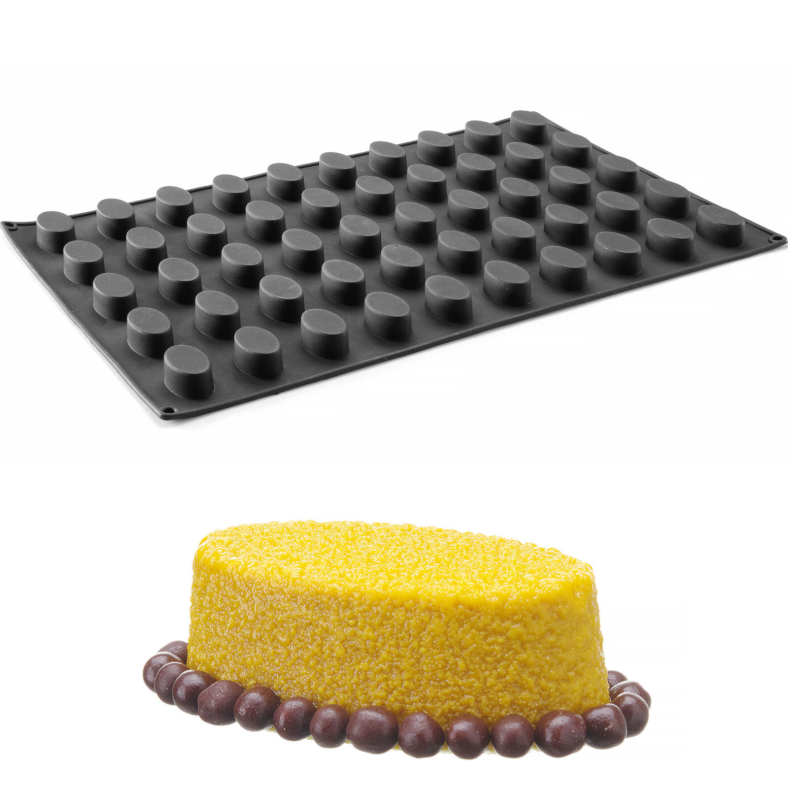 Silikonová forma na pralinky na pečení 570 x 375 mm ovál