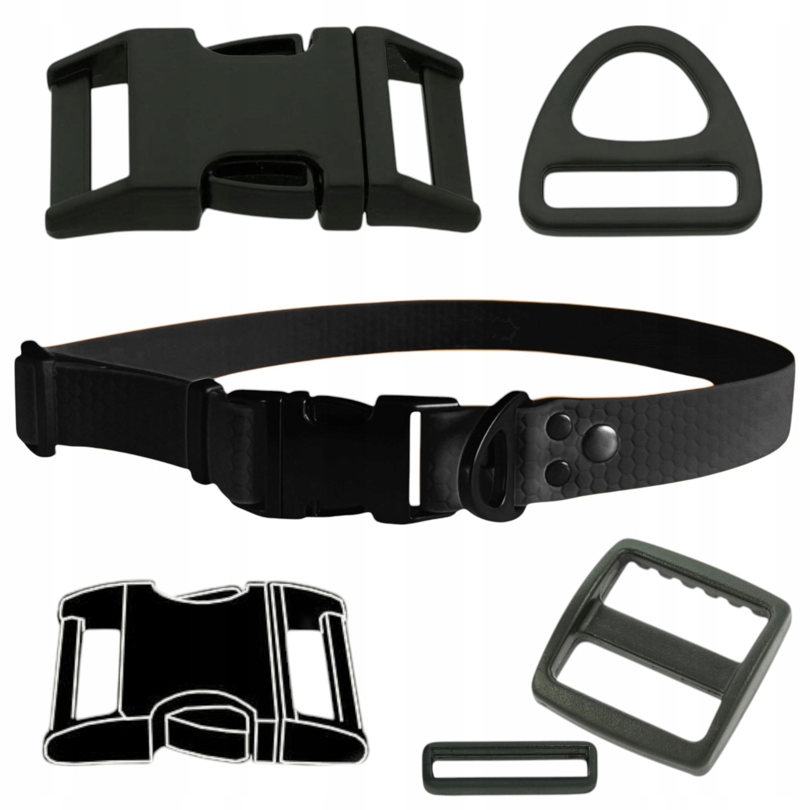 Obojek S Kovovou Zacvakávací Sponou Pro Psa Měkký Voděodolný Biothane L