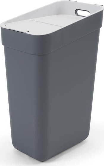 Tmavě šedý odpadkový koš na tříděný odpad z recyklovaného plastu 30 l Ready To Collect – Curver