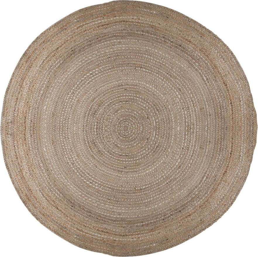 Jutový kulatý koberec v přírodní barvě ø 133 cm Capri – Flair Rugs