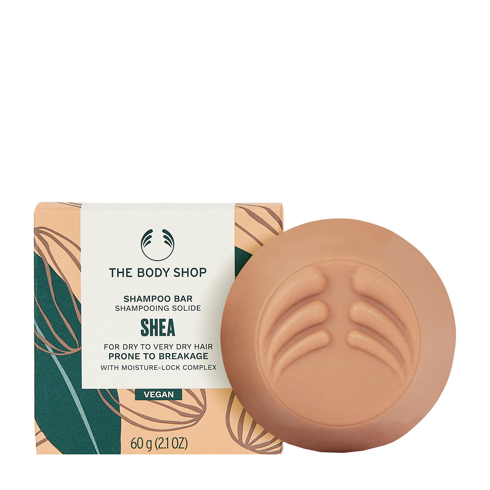 The Body Shop Tuhý šampon pro suché a poškozené vlasy Shea (Shampoo Bar) 60 g