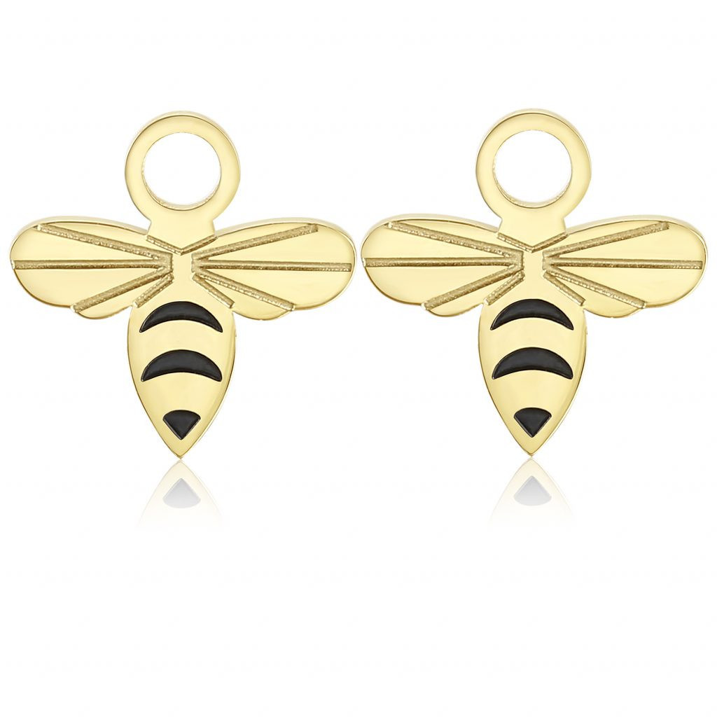 S'Agapõ Přívěsky na kruhové náušnice Včelky Happy Ears SHE031