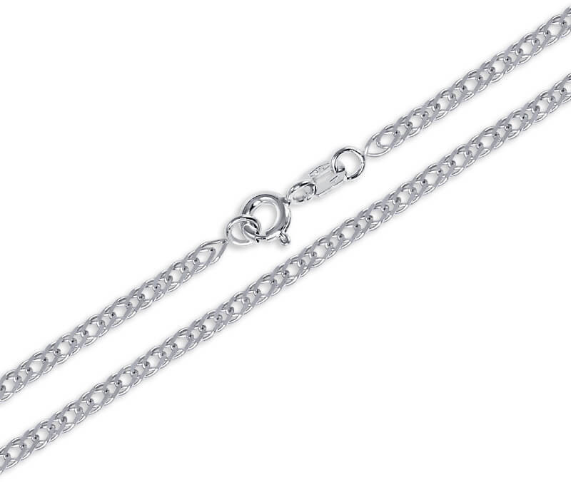 Brilio Dámský náramek z bílého zlata 19 cm 261 115 00116 07