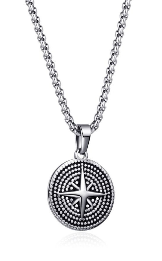 Diverse Nadčasový pánský náhrdelník z oceli N1000501