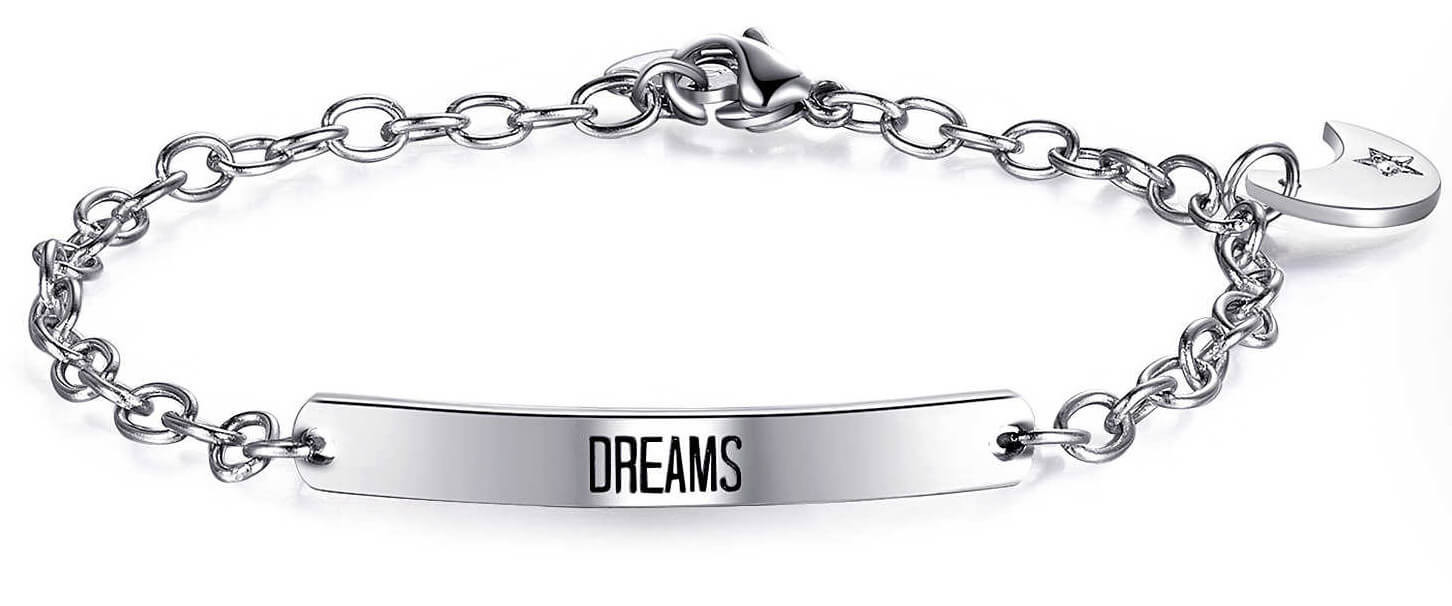 S'Agapõ Ocelový náramek Happy Dreams SHAF10