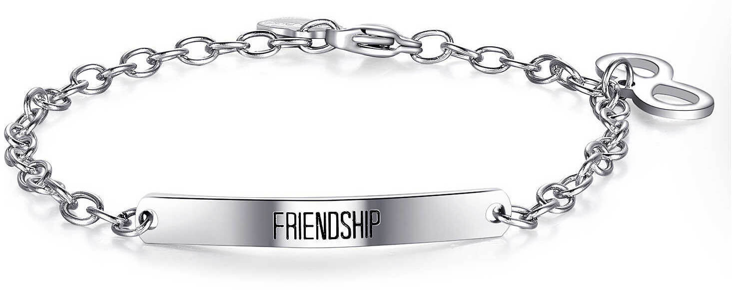 S'Agapõ Ocelový náramek Happy Friendship SHAF07