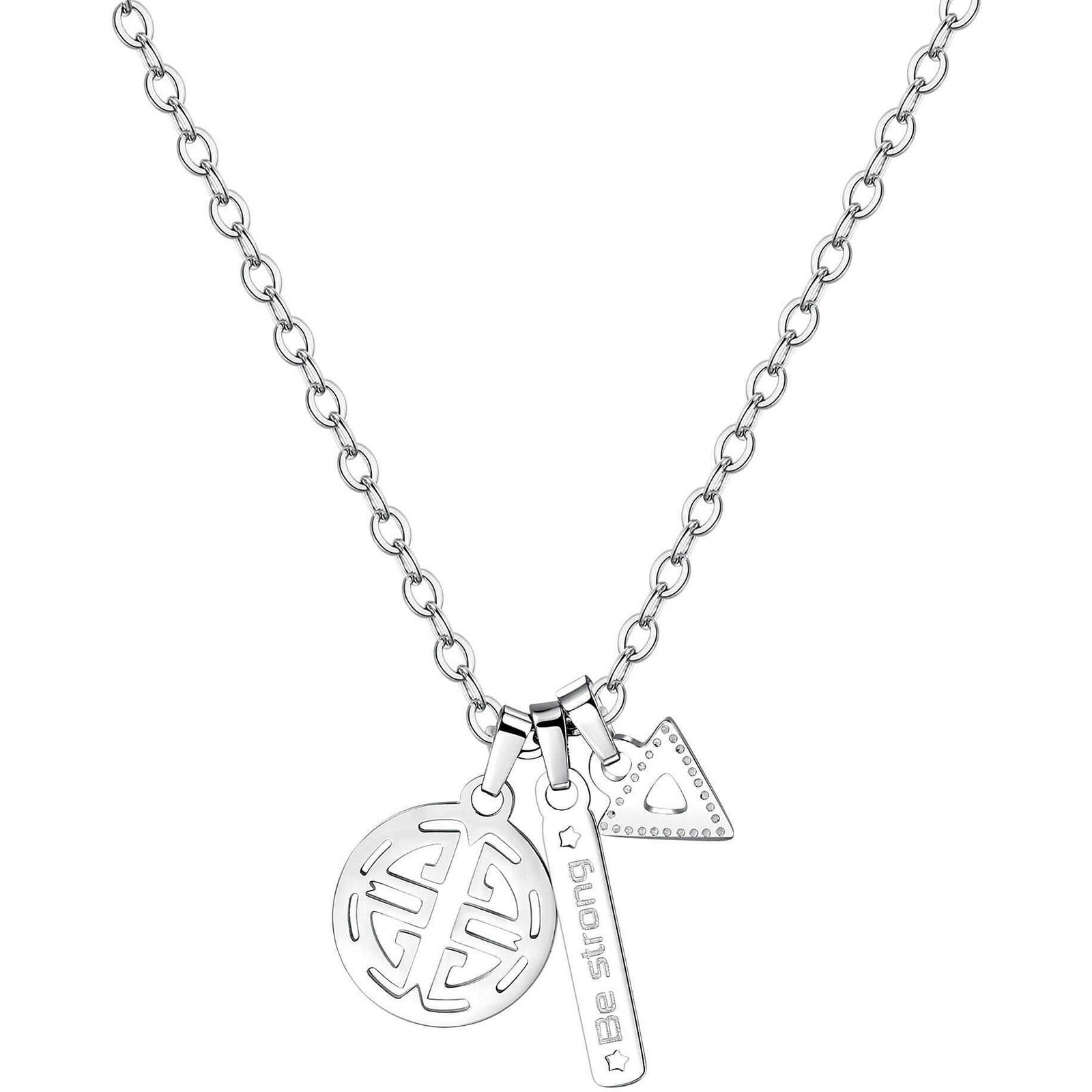 S'Agapõ Pánský ocelový náhrdelník Indie SIN04