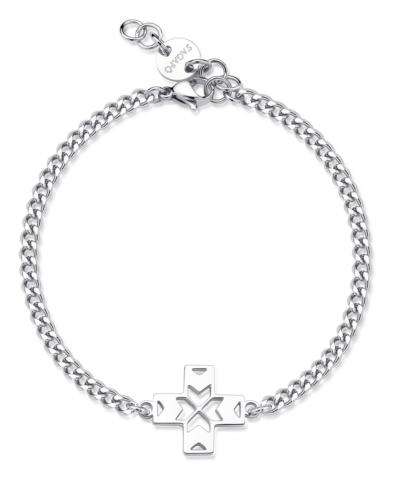 S'Agapõ Fashion ocelový náramek pro muže Rebel SRB13