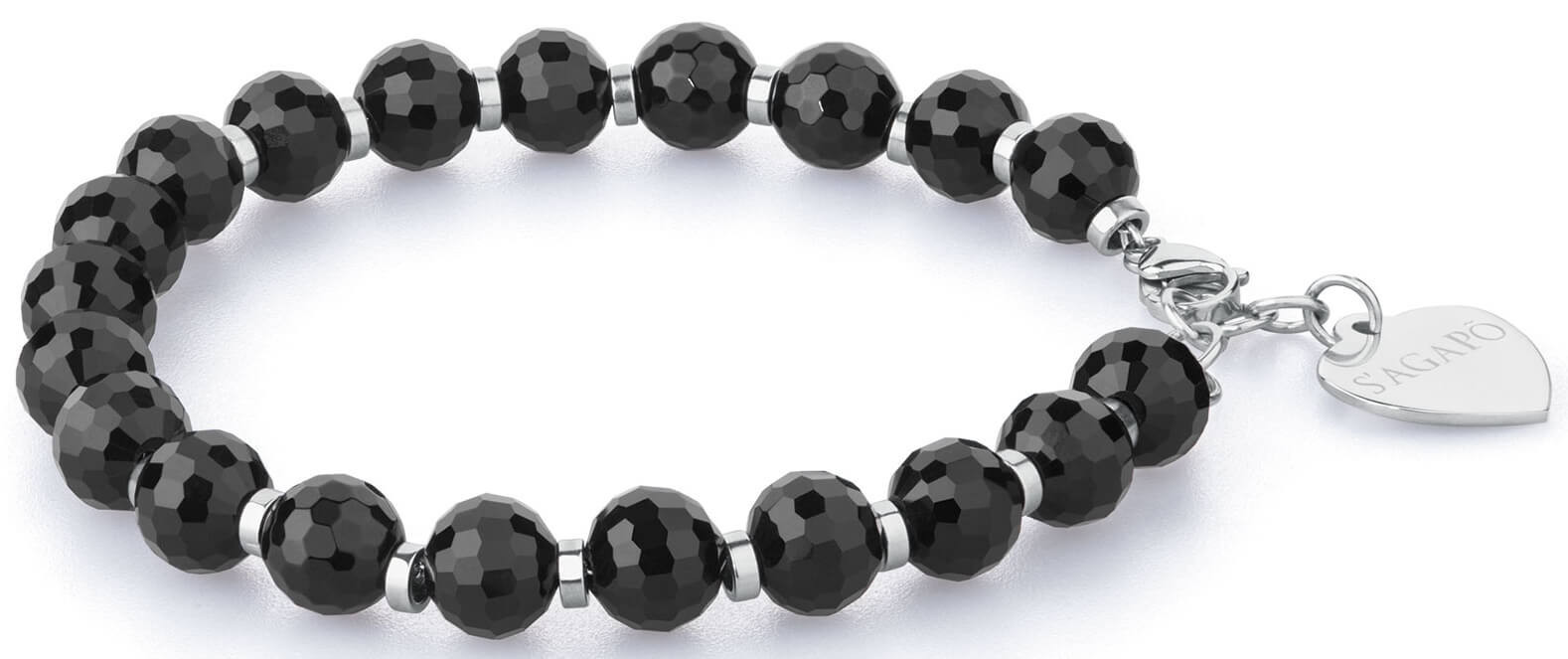 S'Agapõ Náramek s korálky Happy SHAC3