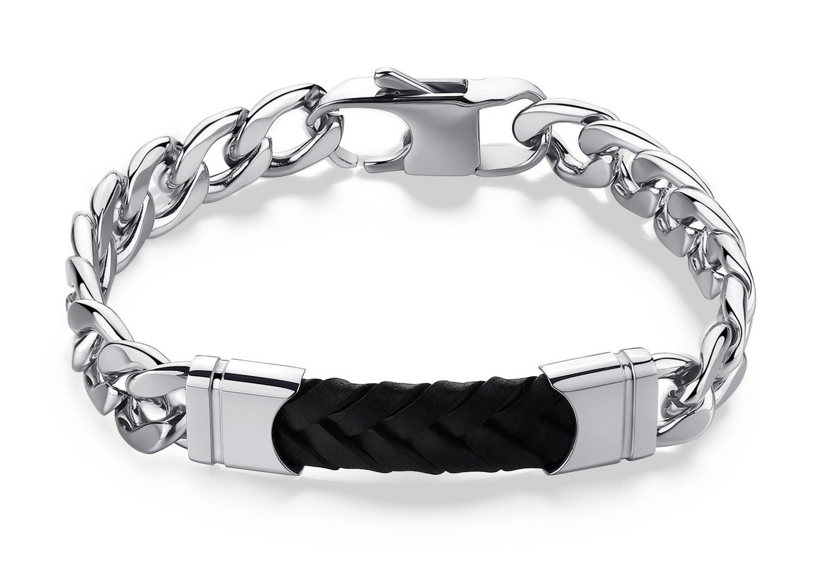 S'Agapõ Pánský ocelový náramek Parkour SKR16