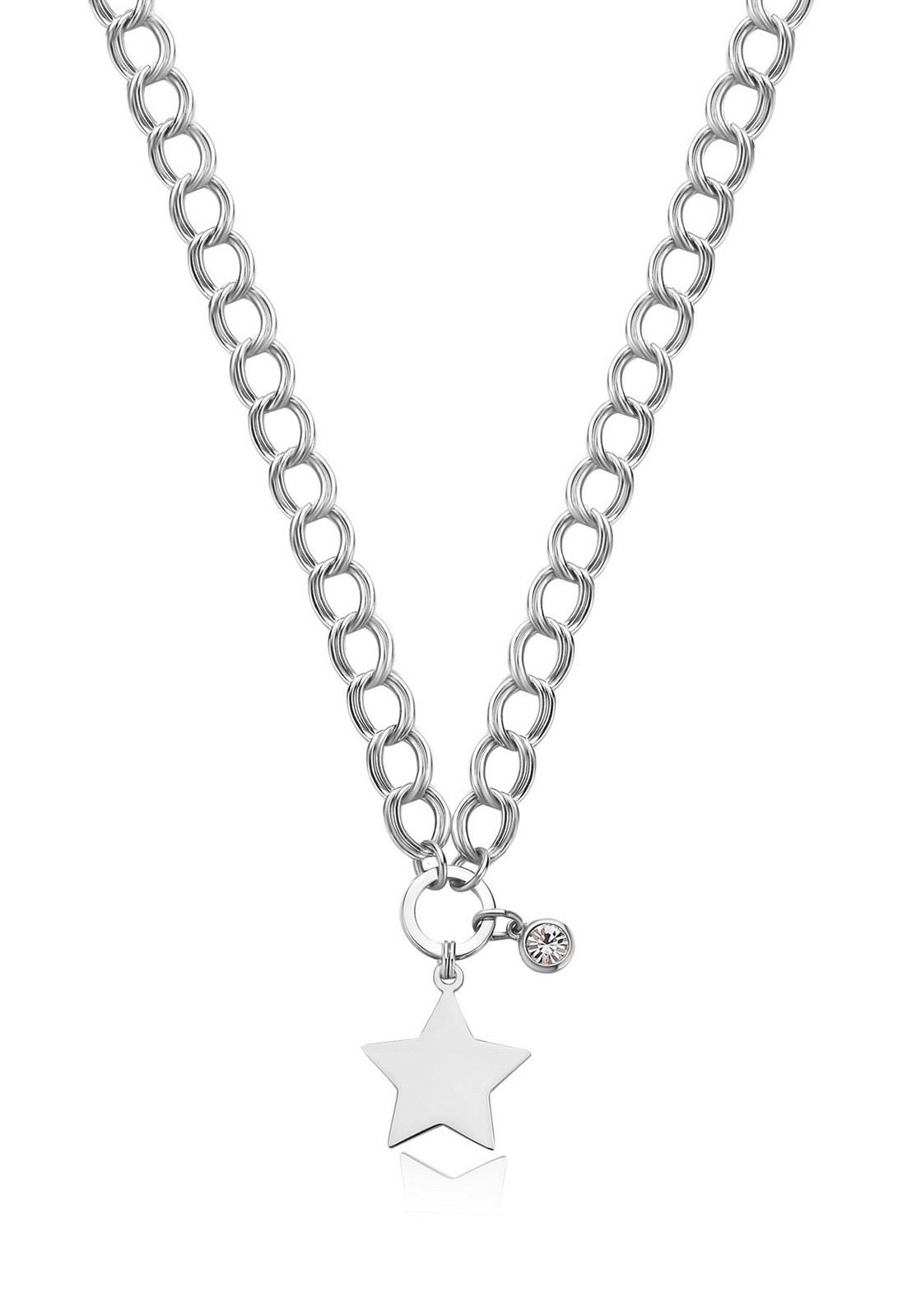 S'Agapõ Nadčasový ocelový náhrdelník Hvězda My love SYL19