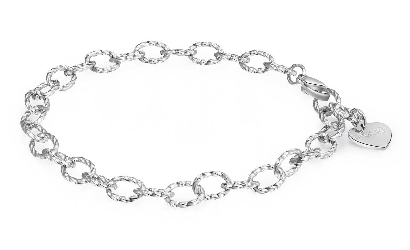 S'Agapõ Nadčasový ocelový náramek Chunky SHK12