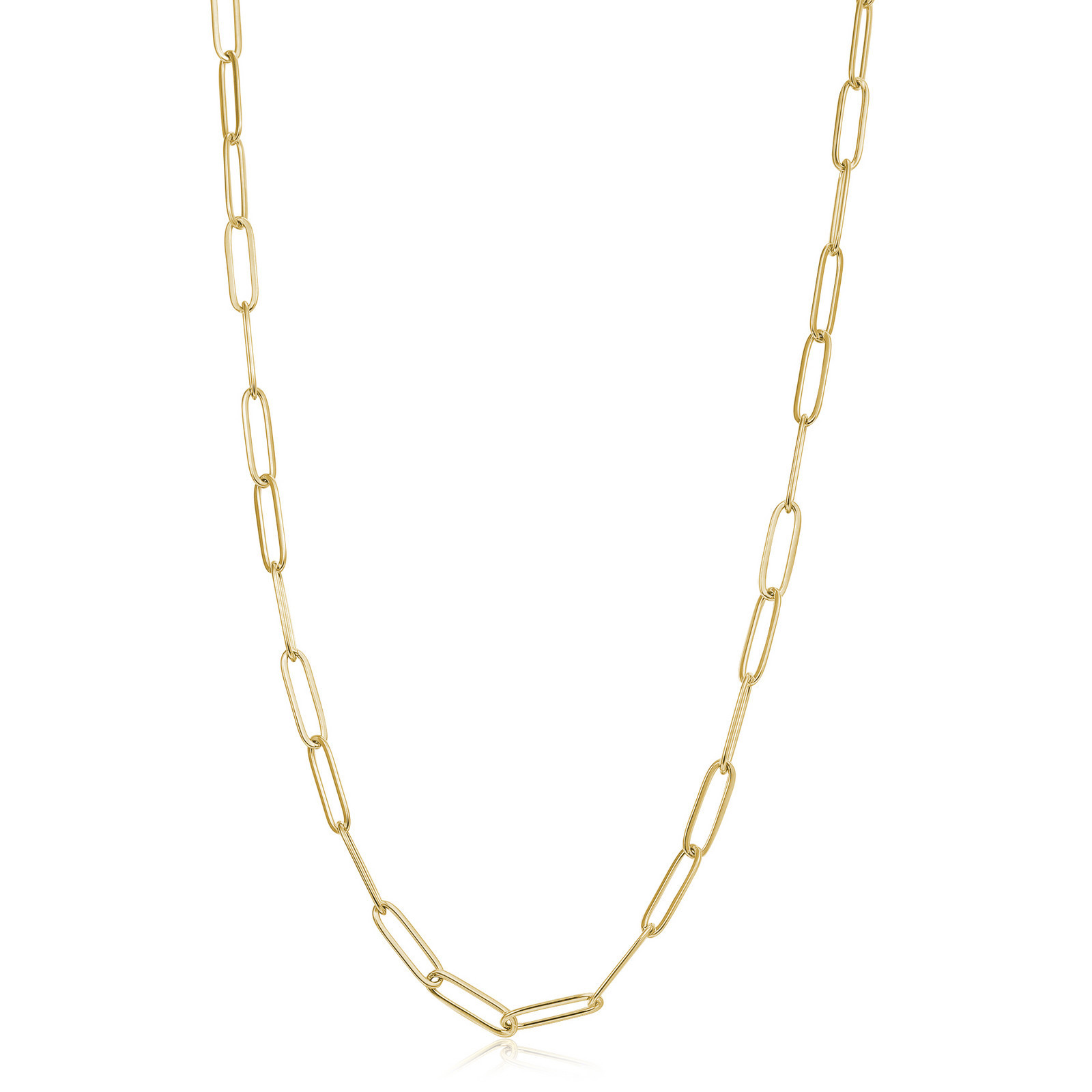 S'Agapõ Moderní pozlacený náhrdelník na přívěsky Chunky SHK02