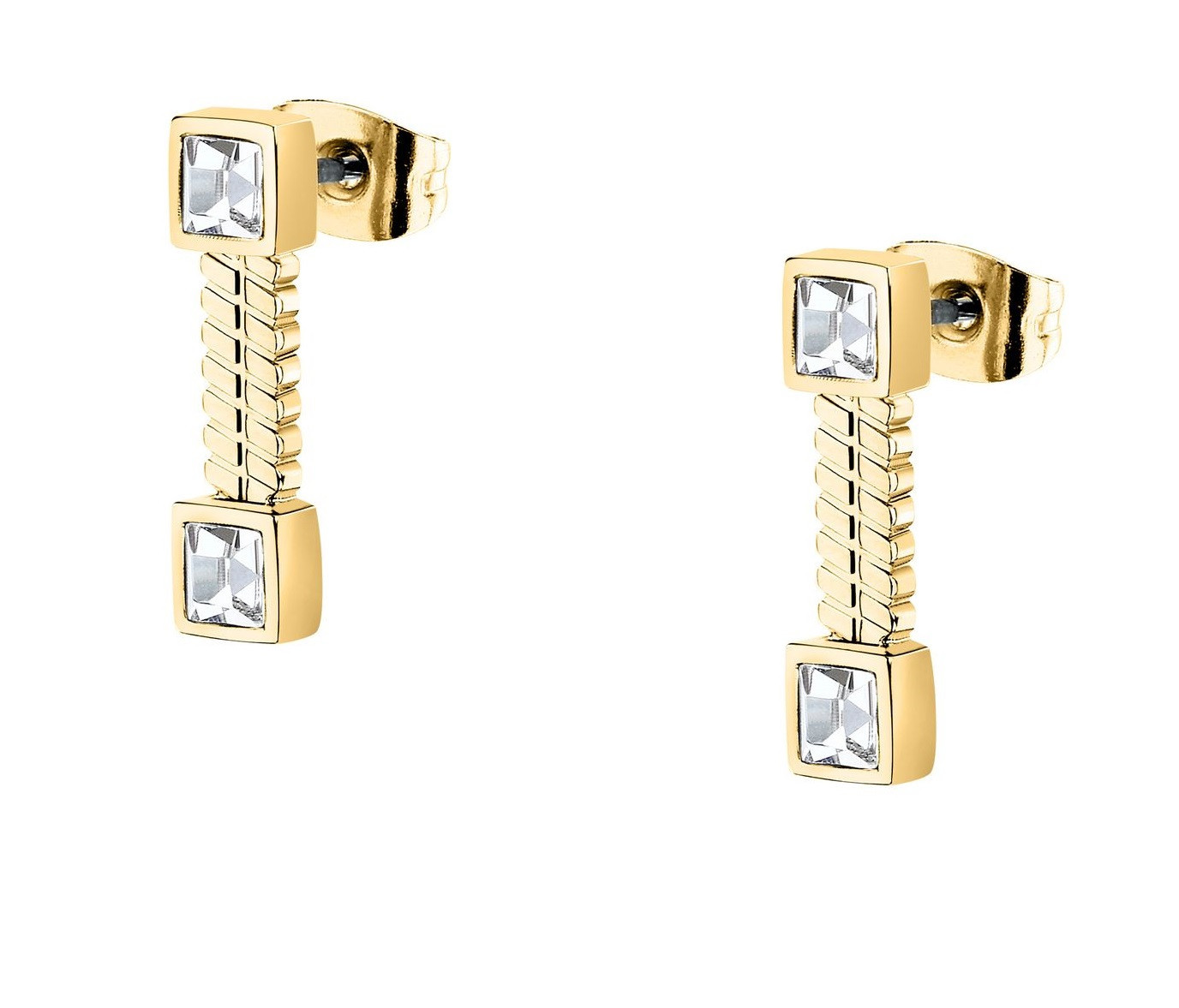 Morellato Visací pozlacené náušnice s krystaly Gioia SAVY45