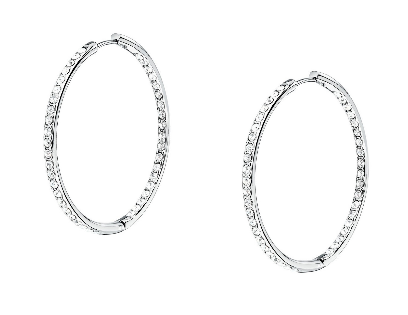 Morellato Kruhové náušnice s krystaly Ø 3,5 cm Creole SAUP36