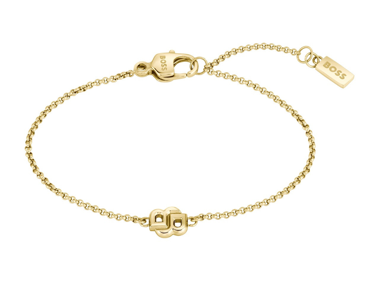 Hugo Boss Módní pozlacený náramek pro ženy Double B 1580698