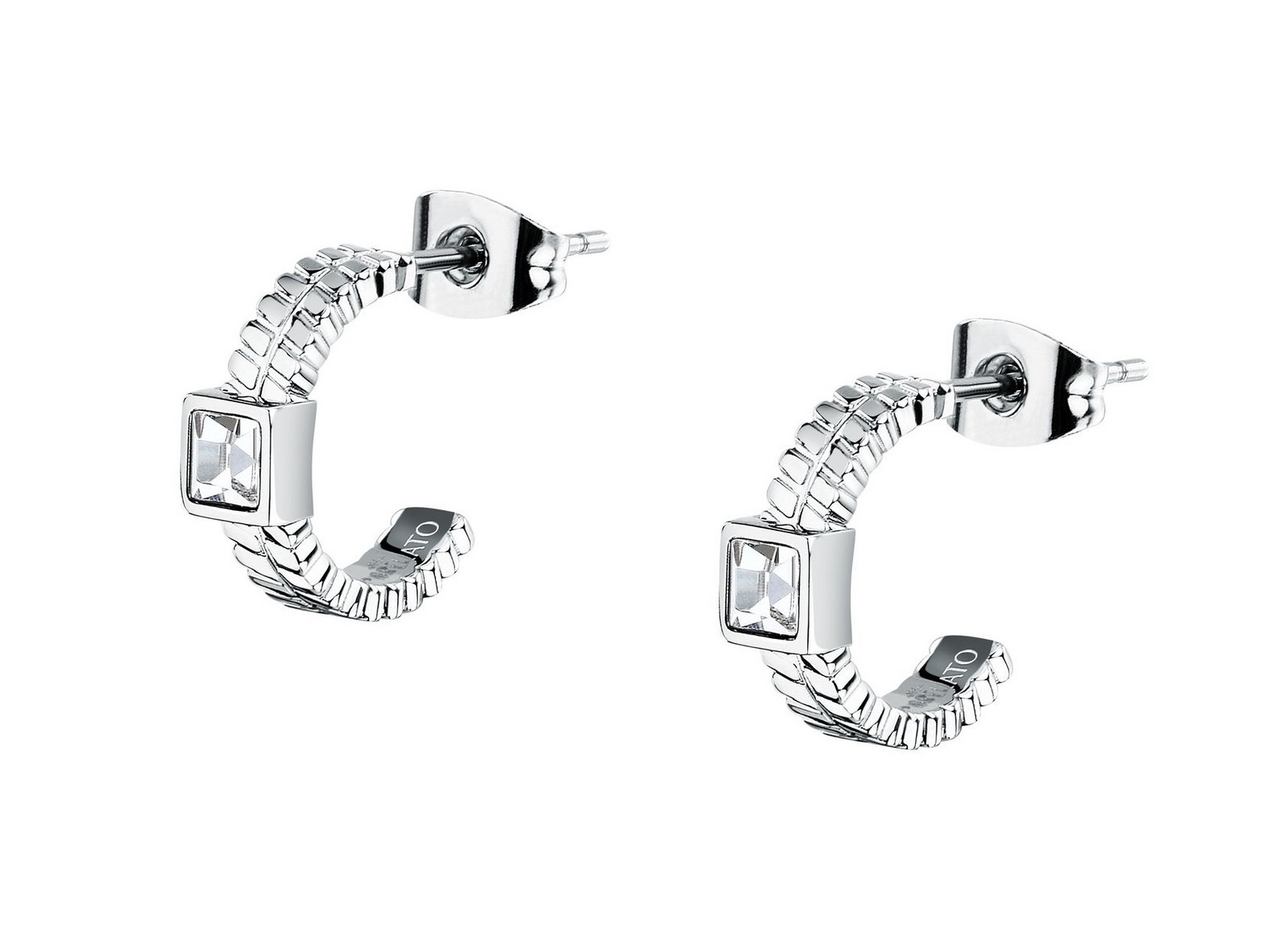 Morellato Ocelové náušnice s čirými krystaly Gioia SAVY44